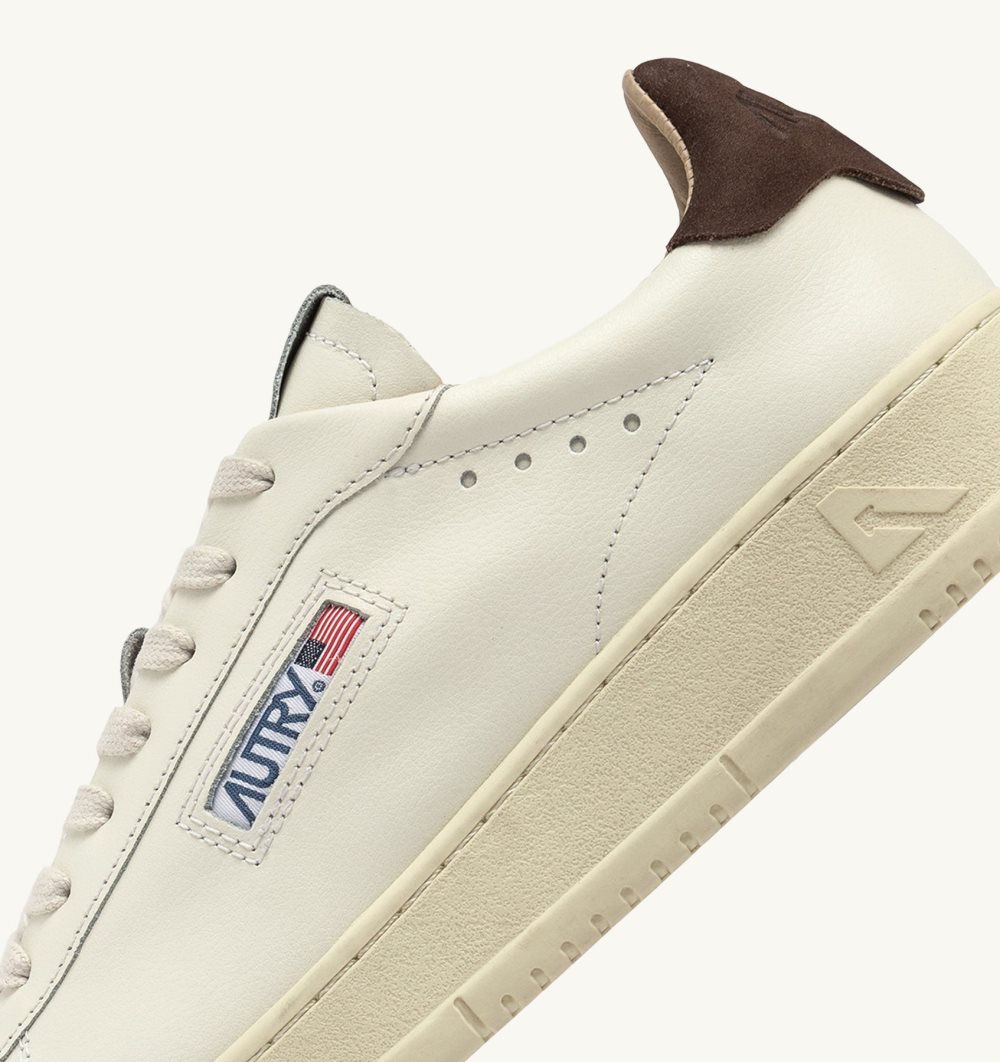 White Autry Dallas Low Sneakers Leather | QPGOYB310