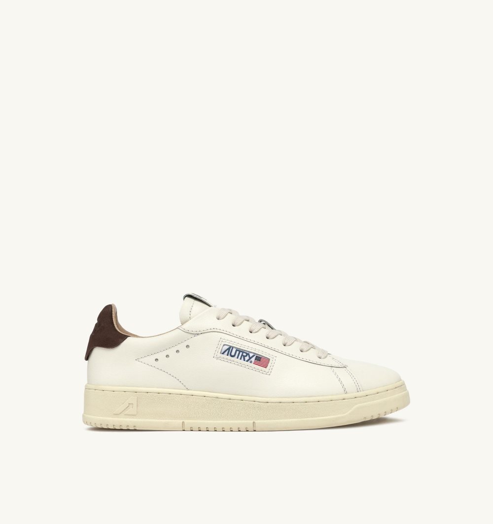 White Autry Dallas Low Sneakers Leather | QPGOYB310