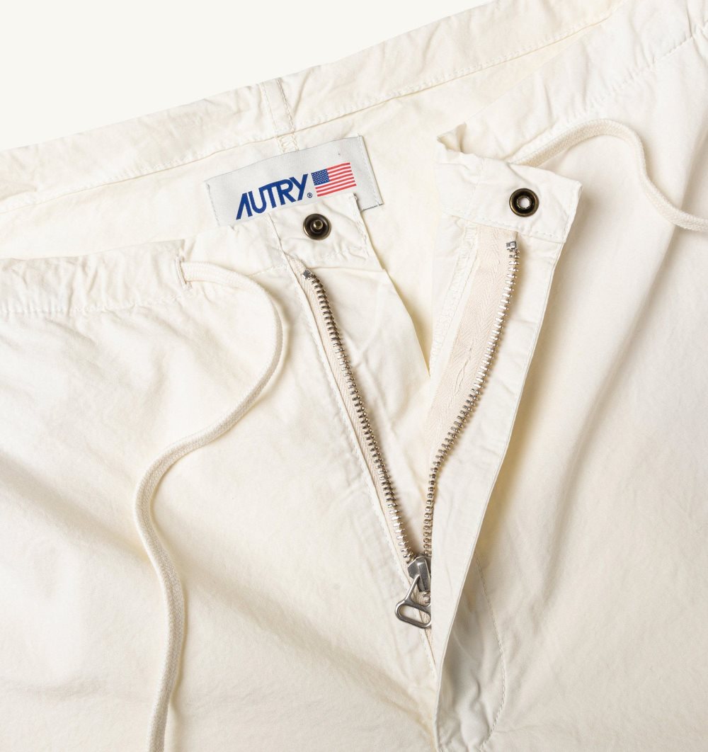 White Autry Fit Parachute Pants Cotton | JMEHZQ708