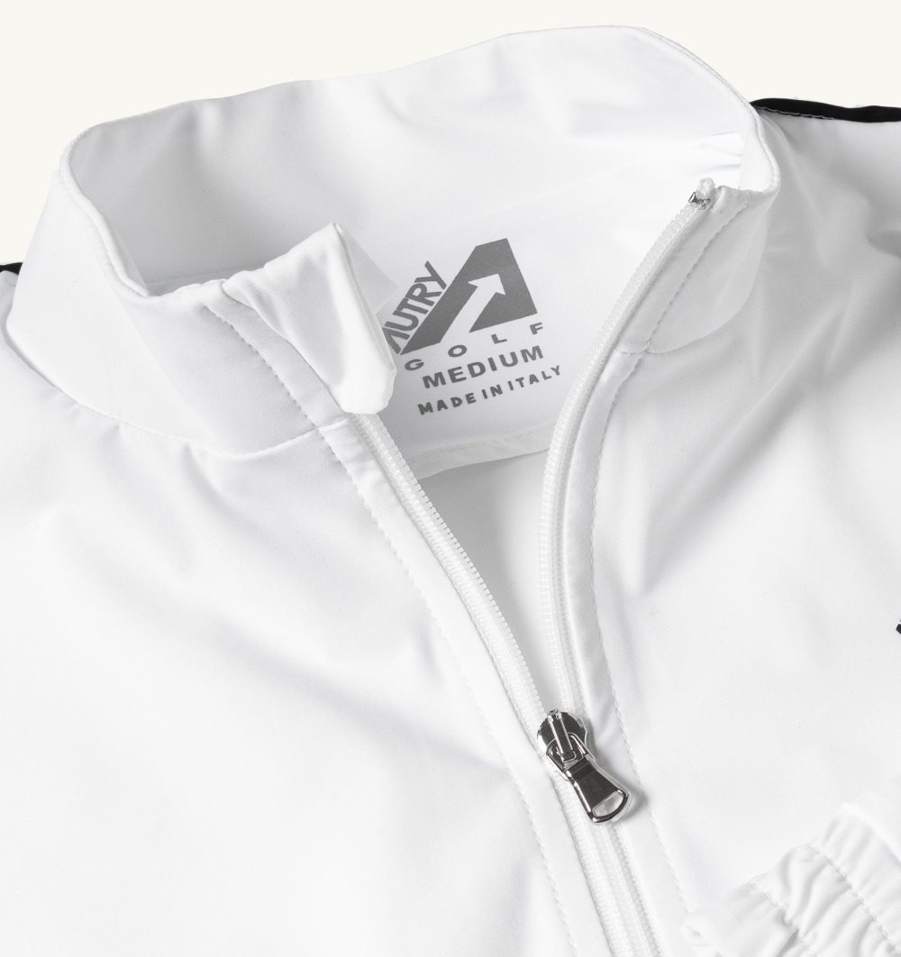 White Autry Golf Jacket Contrast Piping | XJMQKS315