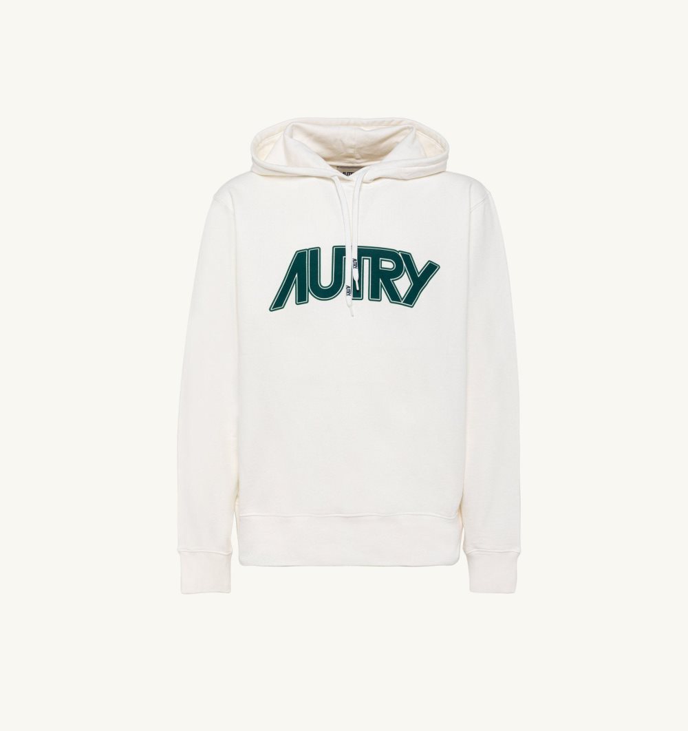 White Autry Hooded Sweatshirt | ZQMJPA120