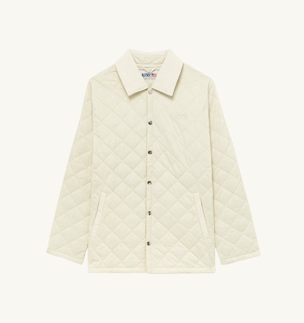 White Autry Husky Jacket Quilted Nylon | GCWXOM452