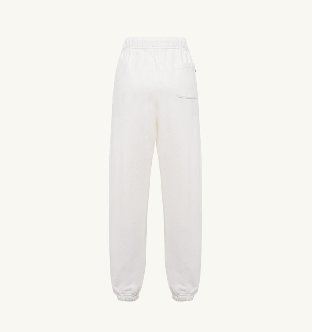 White Autry Jogger Pants Cotton Jersey | PIDBZC341