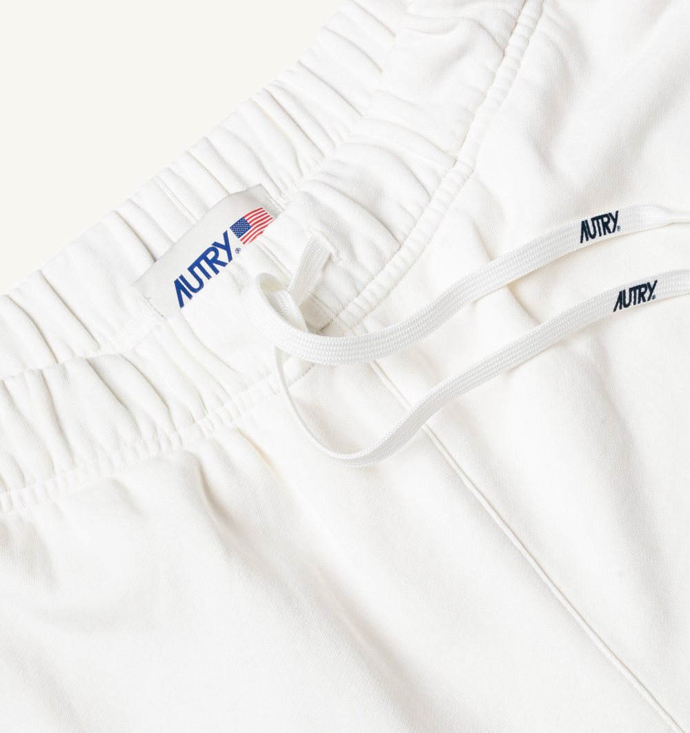 White Autry Jogger Pants Cotton Jersey | PIDBZC341