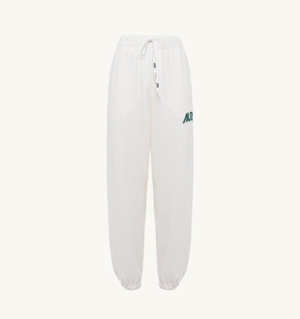 White Autry Jogger Pants Cotton Jersey | PIDBZC341