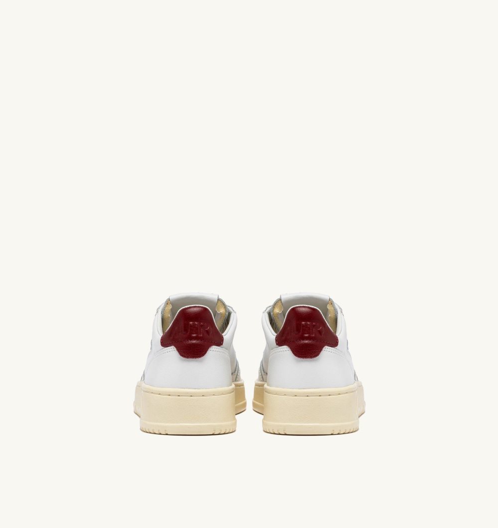 White Autry Medalist Low Sneakers Syrah Leather | UDSVML805