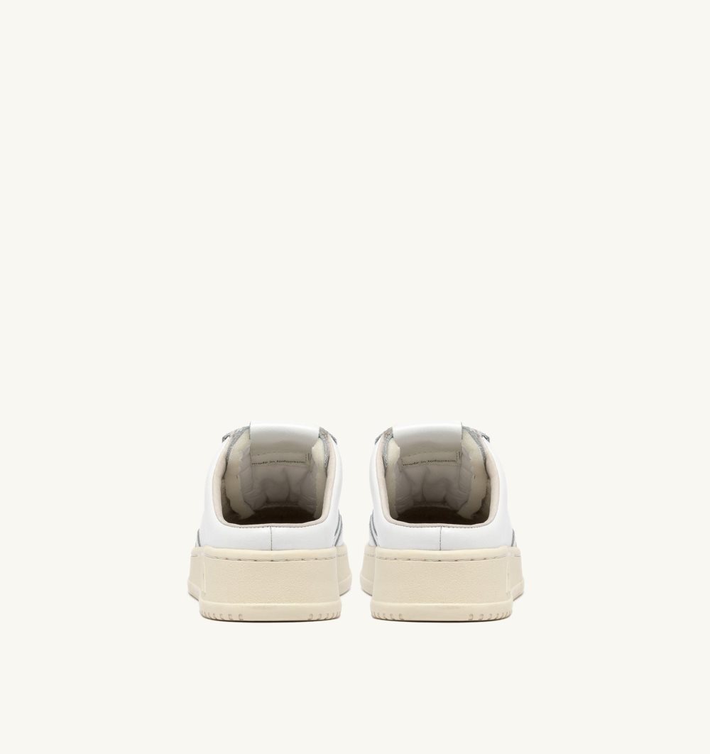 White Autry Medalist Sabot Sneakers Leather | ENSAXZ814