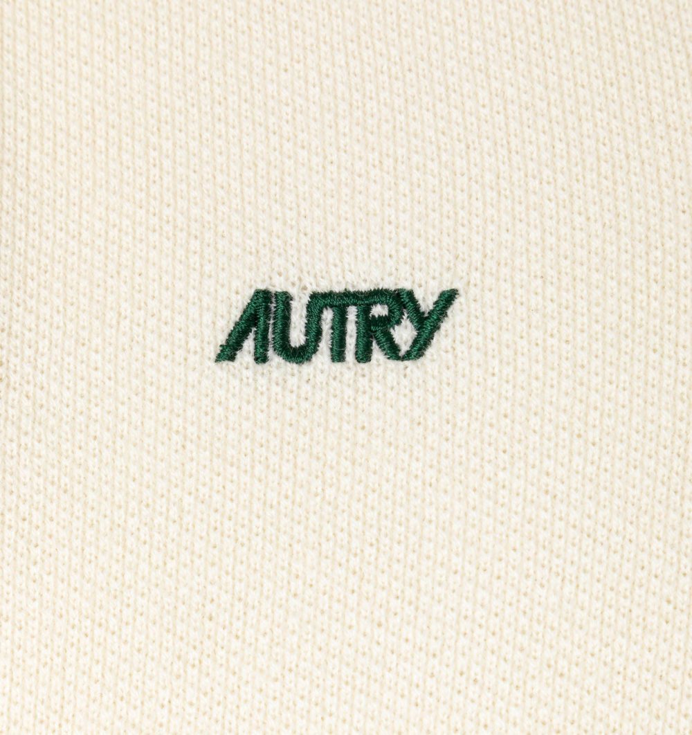 White Autry Polo Knit | UYBOWX615