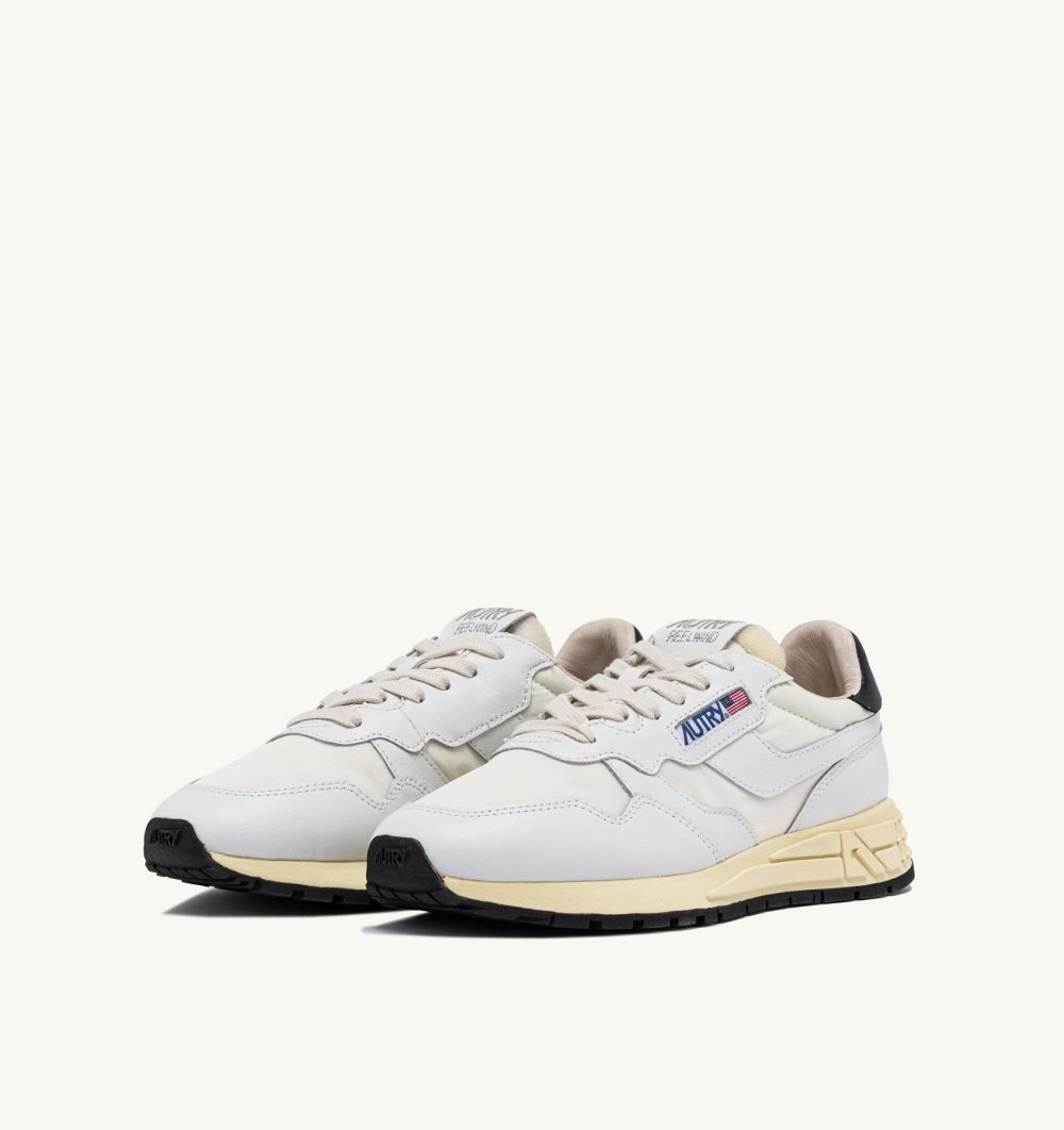 White Autry Reelwind Low Sneakers Nylon Leather | NJGIDH581