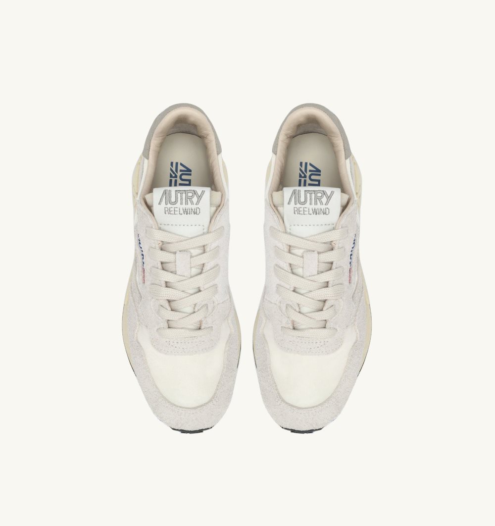 White Autry Reelwind Low Sneakers Nylon Suede | VGFMIN135