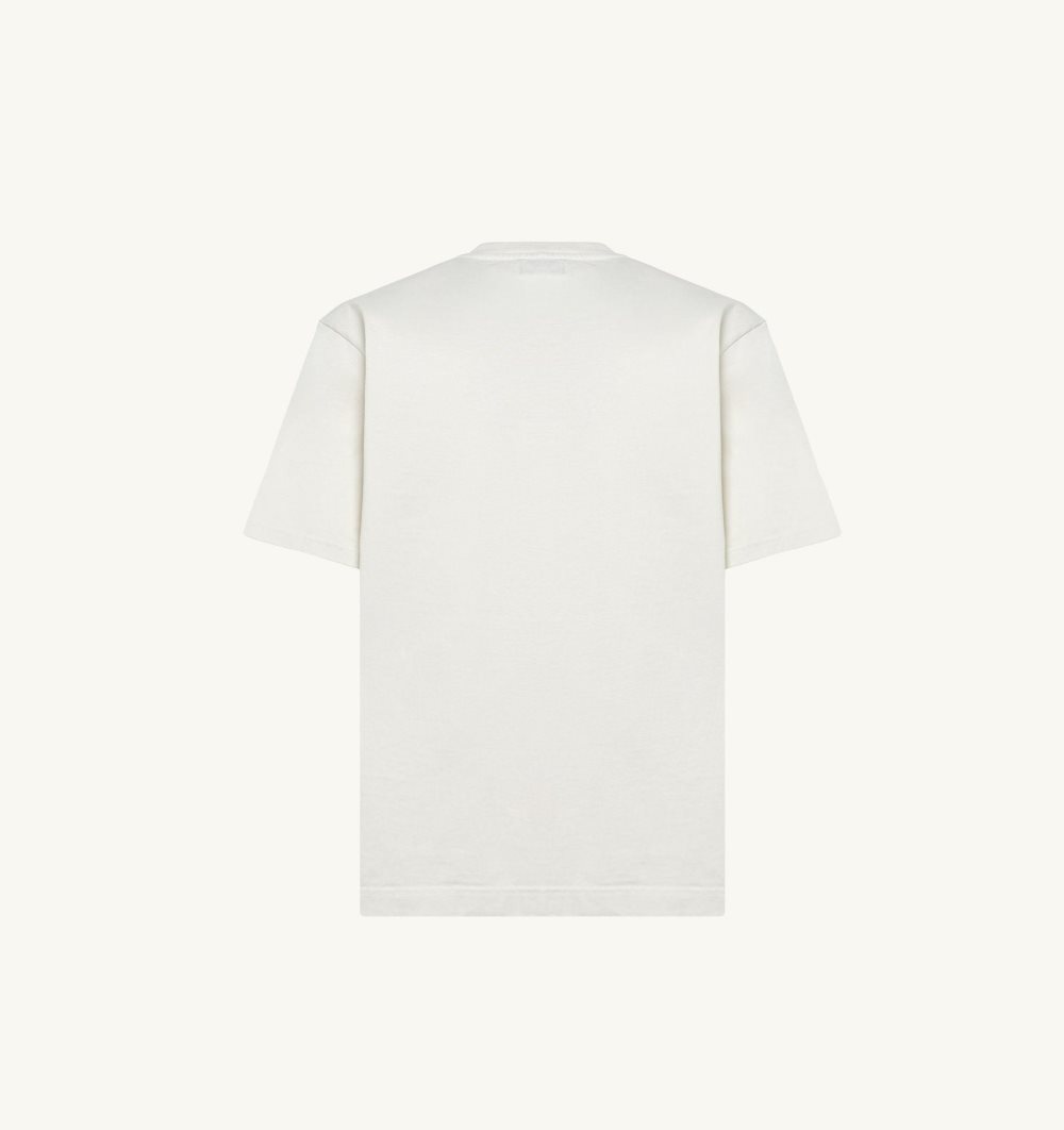 White Autry Relaxed Fit T-shirt Cotton Jersey | BVRKUJ978