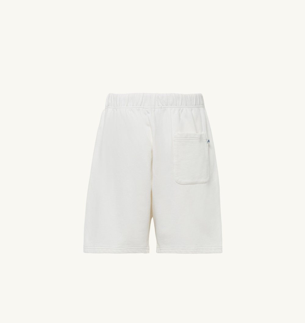 White Autry Shorts Cotton Pile | QCUFLM794