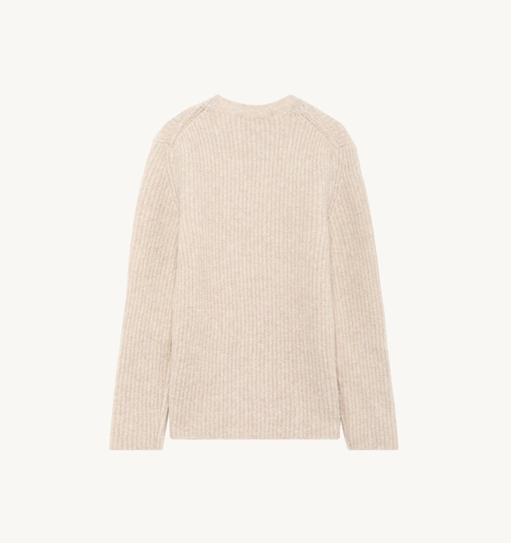 White Autry Sweater Fisherman Knit | BALZCH807