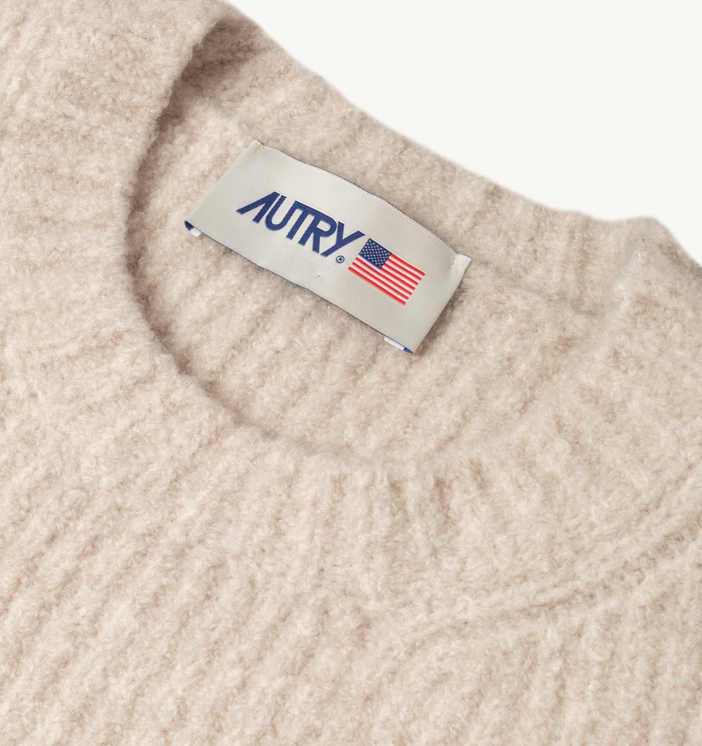 White Autry Sweater Fisherman Knit | BALZCH807