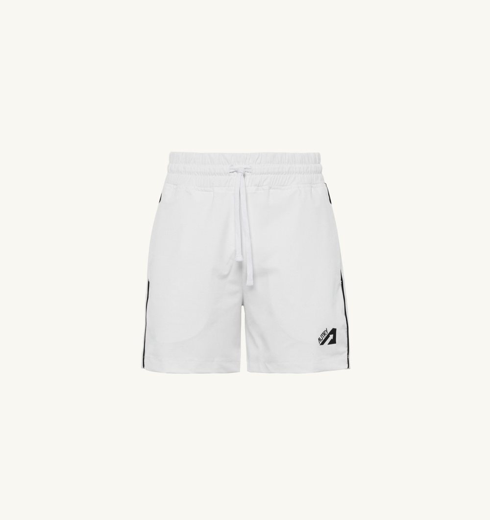 White Autry Tennis Shorts Contrast Piping | GPTYRH960