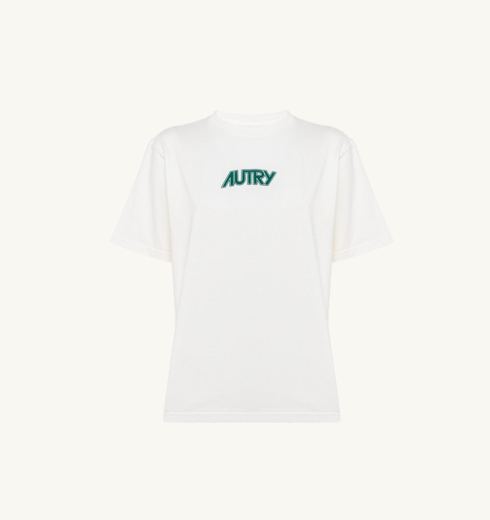 White Autry T-shirt Cotton Jersey | GZLRYW986