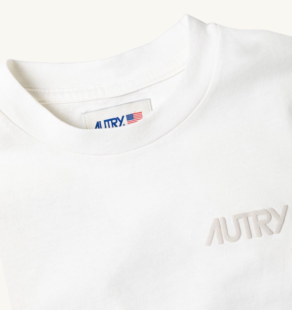 White Autry T-shirt Cotton Jersey | TNLEIK306