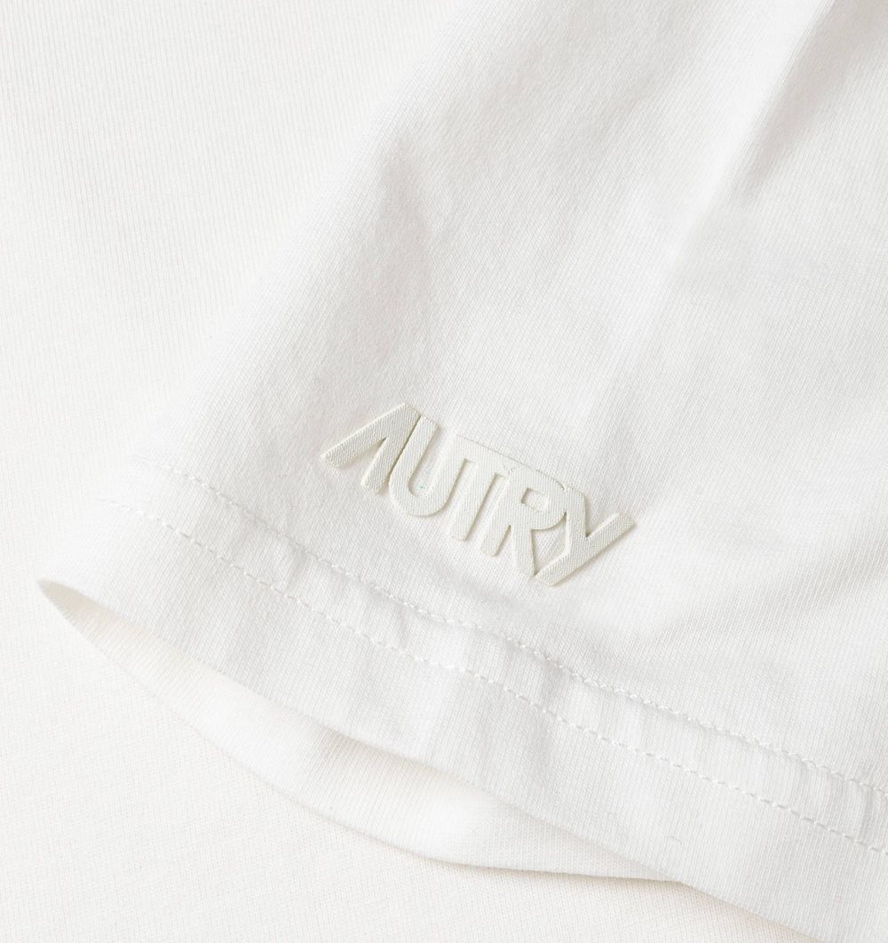 White Autry T-shirt Cotton Jersey | VHWUOM068