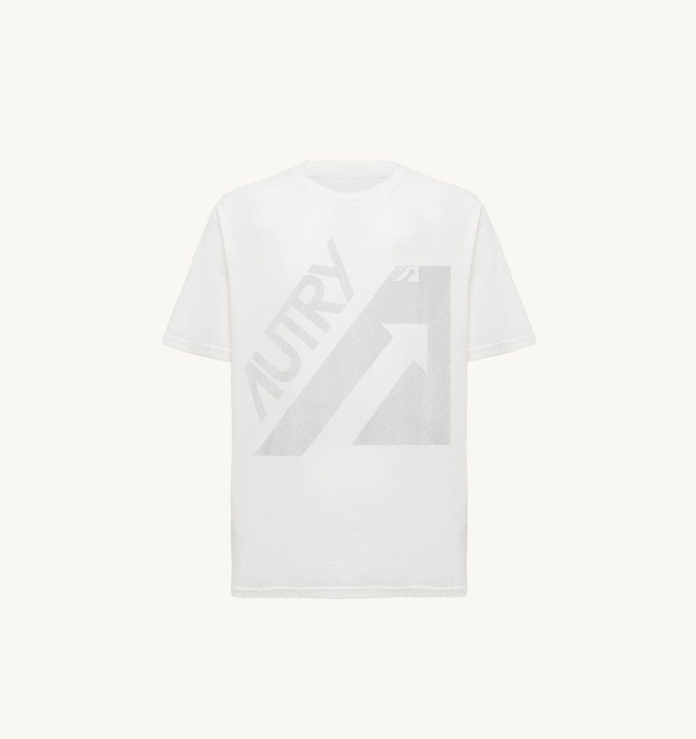 White Autry T-shirt Cotton Jersey | VRIAXO017