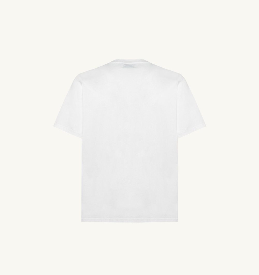 White Autry T-shirt Cotton Jersey | YXUMTS572