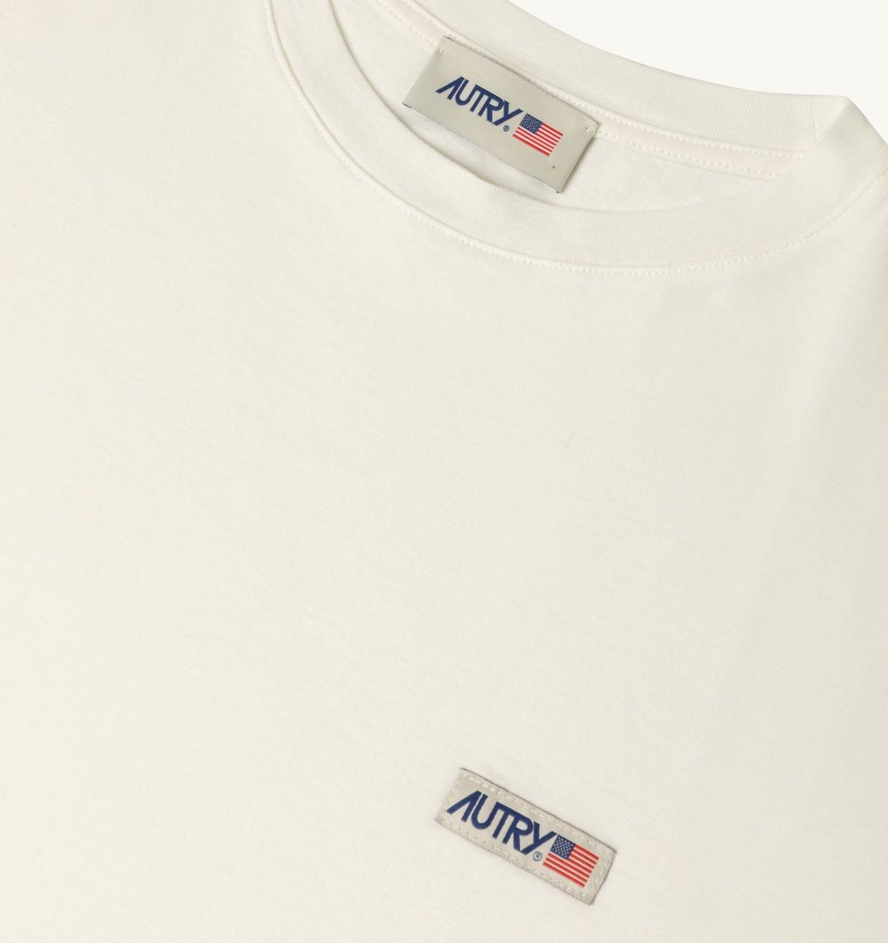 White Autry T-shirt Cotton Label | MKFDWJ976