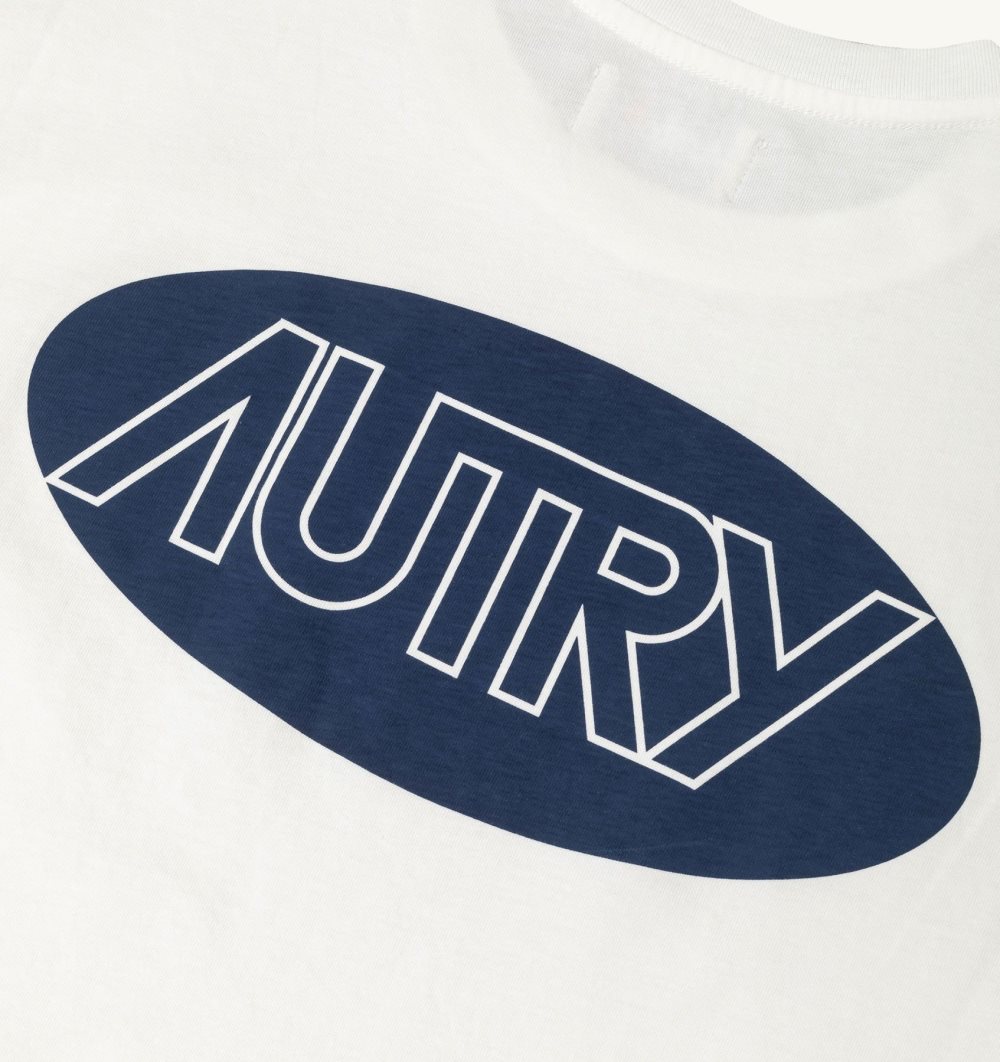 White Autry T-shirt Cotton Printed Logo | XSZQYU218