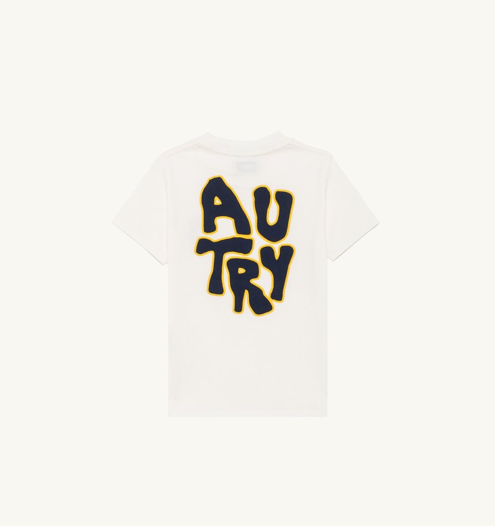 White Autry T-shirt Cotton | DXPIHO539