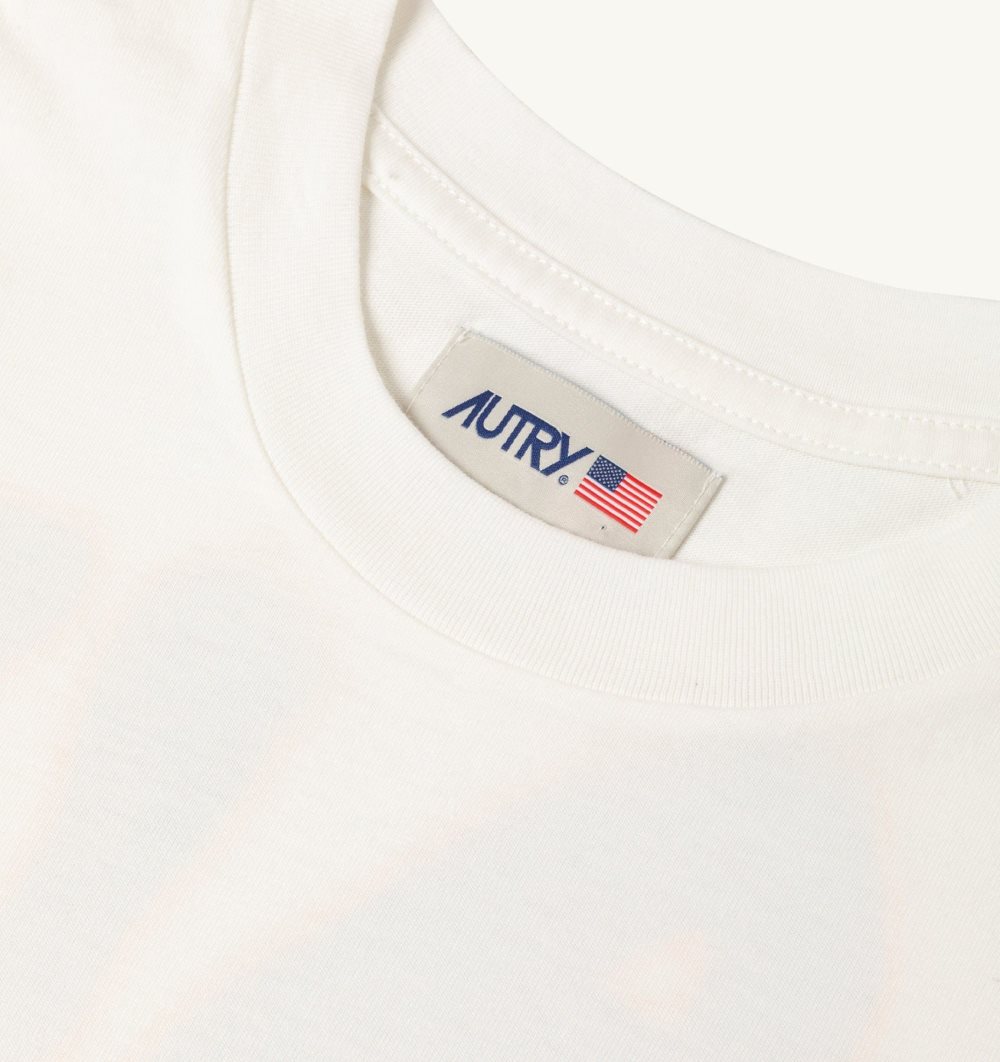 White Autry T-shirt Cotton | DXPIHO539