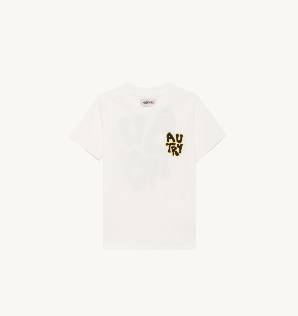 White Autry T-shirt Cotton | DXPIHO539