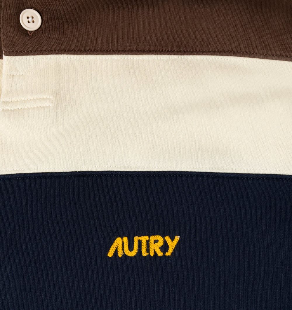 White / Blue Autry Polo Striped Jersey | CUBAYL751