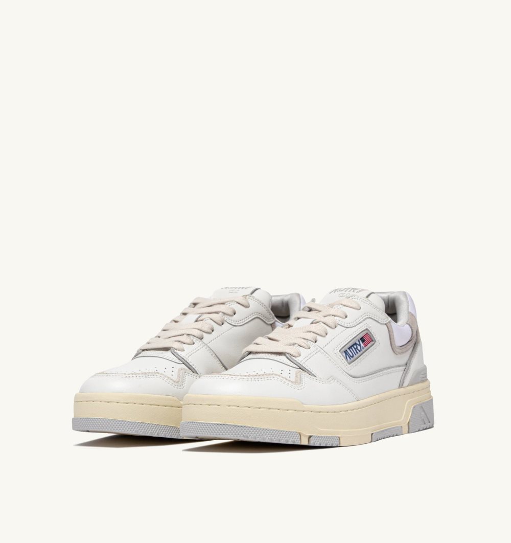 White / Grey Autry Clc Sneakers Leather | QKHLMB547